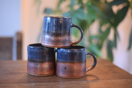 Navy & Copper Mug